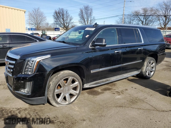 2015 Cadillac Escalade ESV Luxury z VIN 1GYS4SKJ9FR638468, wystawiony jako Copart lot #44035545 z przebiegiem 191 761 mil mil oraz Szkody całkowita. Historia ofert i sprzedaży dostępna na DreamBid. Obrazek 1.