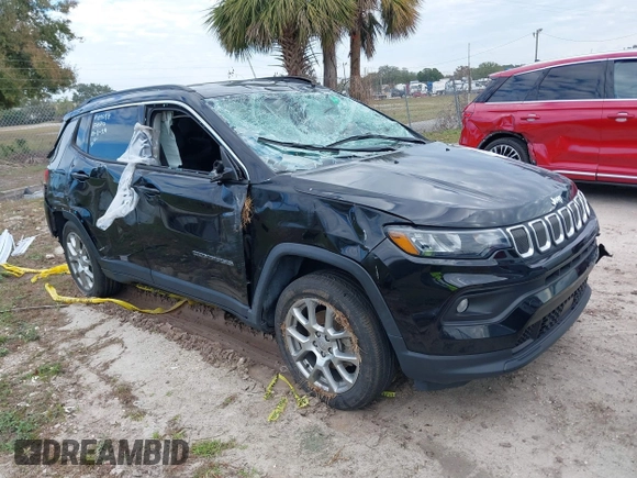 2022 Jeep Compass Latitude Lux с VIN 3C4NJDFB1NT118412, выставлен на аукционе IAAI как лот 41115850 с пробегом Не указан миль и . История ставок и продаж доступна на DreamBid. Изображение 1.