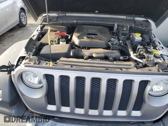 2018 Jeep Wrangler Unlimited Sport z VIN 1C4HJXDN0JW302837, wystawiony jako Copart lot #46253145 z przebiegiem 62 256 mil mil oraz Szkoda całkowita • Salvage title. Historia ofert i sprzedaży dostępna na DreamBid. Obrazek 12.