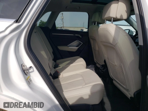 2022 Audi Q3 S line Premium with VIN WA1DECF36N1129233, listed as a Copart auction lot 57403645 with 27,837 mi miles and Salvage title. Bid and sale history available at DreamBid. Image 11.
