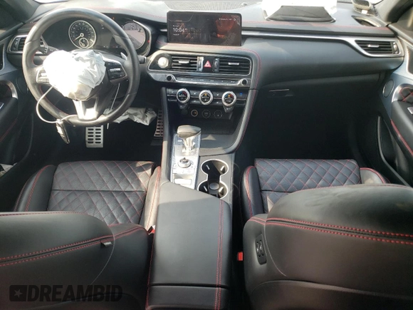 2022 Genesis G70 3.3T z VIN KMTG54TE5NU097454, wystawiony jako Copart lot #66699384 z przebiegiem 29 074 mil mil oraz Szkody całkowita. Historia ofert i sprzedaży dostępna na DreamBid. Obrazek 8.