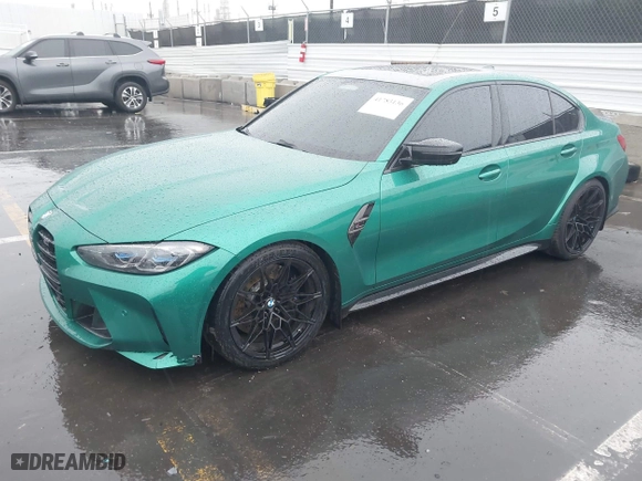 2021 BMW M3 Competition with VIN WBS33AY07MFL02329, listed as a IAAI auction lot 41783136 with 38,133 mi miles. Bid and sale history available at carsss.com. Image 17.