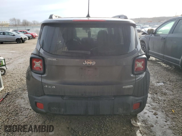 2017 Jeep Renegade Latitude with VIN ZACCJBBB9HPF65132, listed as a Copart auction lot 44997795 with 98,206 mi miles and Clean Title. Bid and sale history available at carsss.com. Image 6.