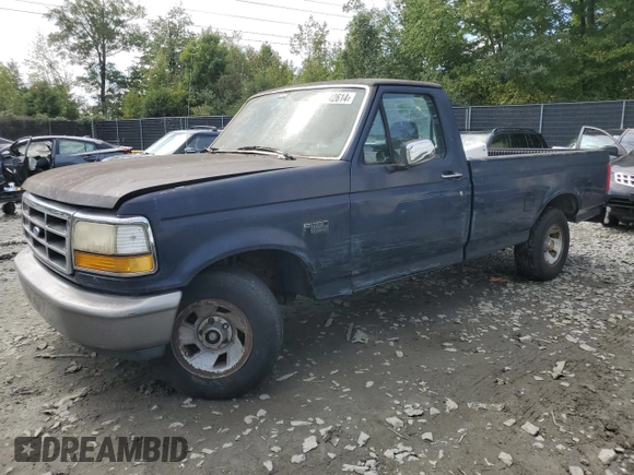 1992 Ford F-150 with VIN 1FTDF15Y7NPA55225, listed as a Copart auction lot 72142614 with 0 mi miles and Salvage Title. Bid and sale history available at carsss.com. Image 1.