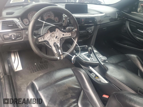 2016 BMW M4 with VIN WBS3R9C5XGK337197, listed as a Copart auction lot 87056764 with 110,398 mi miles and Salvage title. Bid and sale history available at DreamBid. Image 8.