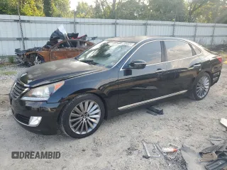2016 Hyundai Equus Signature z VIN KMHGH4JHXGU106151, wystawiony jako Copart lot #65985024 z przebiegiem 92 629 mil mil oraz Szkody całkowita. Historia ofert i sprzedaży dostępna na DreamBid. Obrazek 1.