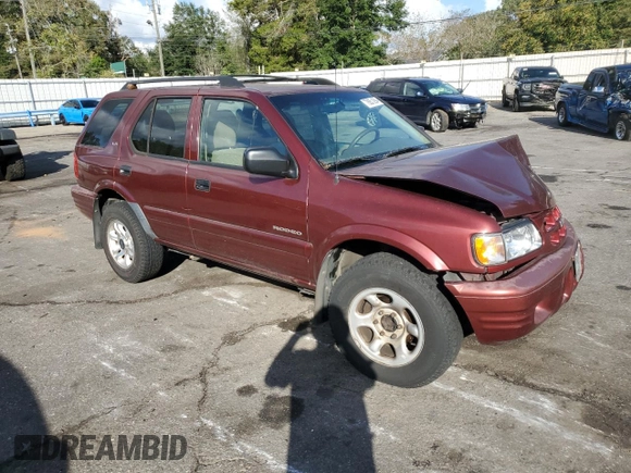 2002 Isuzu Rodeo S with VIN 4S2CK58W324325318, listed as a Copart auction lot 78851294 with 166,323 mi miles and Salvage Title. Bid and sale history available at DreamBid. Image 4.