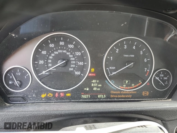 2014 BMW 4 Series 428i xDrive with VIN WBA3T1C53EPS98444, listed as a Copart auction lot 47789445 with 70,271 mi miles and Salvage Title. Bid and sale history available at carsss.com. Image 9.