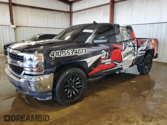 2017 Chevrolet Silverado 1500 LT with VIN 3GCUKREC4HG198074, listed as a Copart auction lot 55319615 with 105,950 mi miles and Salvage Title. Bid and sale history available at DreamBid. Image 1.