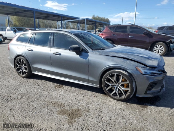 2021 Volvo V60 Polestar with VIN YV1BK0EP9M1451821, listed as a Copart auction lot 41492675 with 46,333 mi miles and Salvage Title. Bid and sale history available at carsss.com. Image 4.