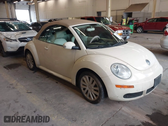 2009 Volkswagen Beetle S with VIN 3VWRG31Y89M408245, listed as a IAAI auction lot 41600593 with 76,156 mi miles and . Bid and sale history available at DreamBid. Image 1.