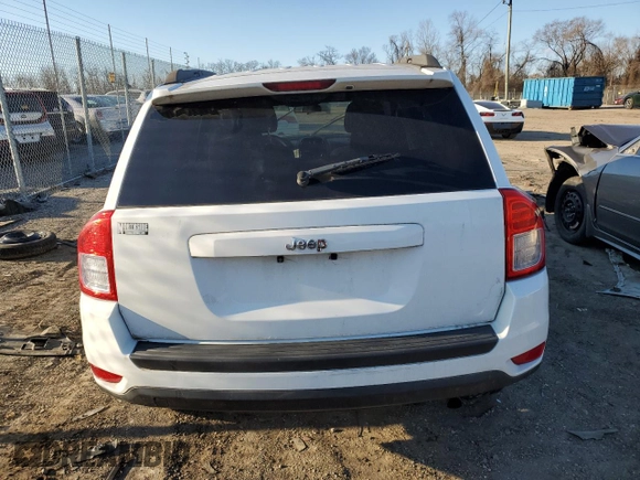 2013 Jeep Compass Sport with VIN 1C4NJCBA2DD275667, listed as a Copart auction lot 46259345 with 142,420 mi miles and Clean Title. Bid and sale history available at carsss.com. Image 6.