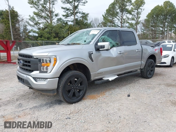 2021 Ford F-150 XL with VIN 1FTFW1ED4MFB51064, listed as a IAAI auction lot 41747593 with 35,842 mi miles. Bid and sale history available at carsss.com. Image 16.