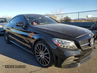 2021 Mercedes-Benz C 300 with VIN W1KWJ8DB6MG094048, listed as a Copart auction lot 87218894 with 50,604 mi miles and Salvage title. Bid and sale history available at DreamBid. Image 4.