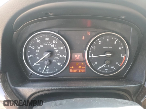 2011 BMW 3 Series 328i with VIN WBADW3C52BE439468, listed as a Copart auction lot 51258455 with 125,901 mi miles and Salvage title. Bid and sale history available at DreamBid. Image 9.