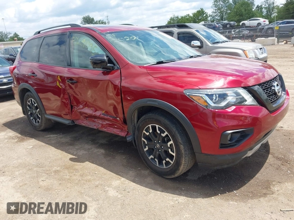 2020 Nissan Pathfinder SL with VIN 5N1DR2CM9LC632608, listed as a IAAI auction lot 42291395 with 91,313 mi miles and . Bid and sale history available at DreamBid. Image 1.