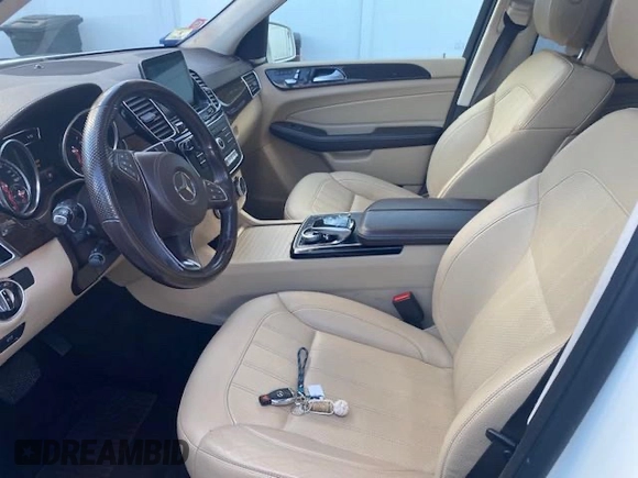2017 Mercedes-Benz GLS 450 with VIN 4JGDF6EEXHA992401, listed as a Copart auction lot 55933055 with 107,035 mi miles and Clean Title. Bid and sale history available at DreamBid. Image 5.