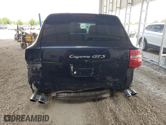 2008 Porsche Cayenne GTS with VIN WP1AD29P28LA73318, listed as a Copart auction lot 61398385 with Not provided miles and Salvage title. Bid and sale history available at DreamBid. Image 6.