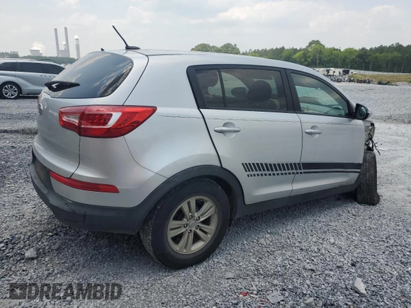 2011 Kia Sportage with VIN KNDPB3A26B7044153, listed as a Copart auction lot 59281175 with Not provided miles and Salvage title. Bid and sale history available at DreamBid. Image 3.