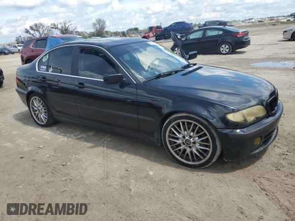 2002 BMW 3 Series 330i with VIN WBAEV53472KM01777, listed as a Copart auction lot 70984764 with 105,293 mi miles and Salvage Title. Bid and sale history available at carsss.com. Image 4.