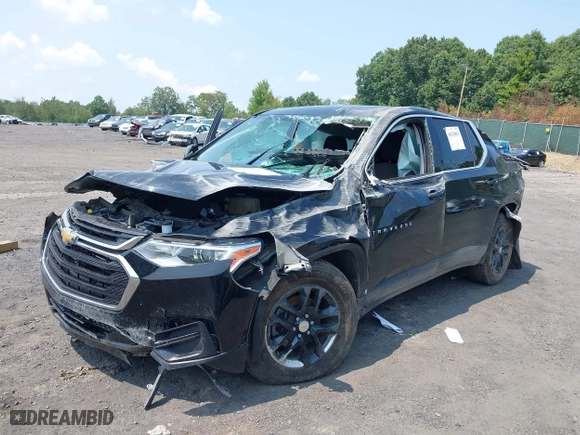 2018 Chevrolet Traverse LS with VIN 1GNERFKW2JJ165308, listed as a IAAI auction lot 40128843 with 93,619 mi miles. Bid and sale history available at carsss.com. Image 2.