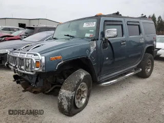 2005 Hummer H2 SUV with VIN 5GRGN23U95H116850, listed as a Copart auction lot 41478625 with 0 mi miles and Non Repairable. Bid and sale history available at carsss.com. Image 1.
