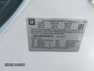 2013 GMC Terrain SLT z VIN 2GKALUEK1D6380772, wystawiony jako IAAI lot #42598345 z przebiegiem Nie podano mil oraz . Historia ofert i sprzedaży dostępna na DreamBid. Obrazek 9.