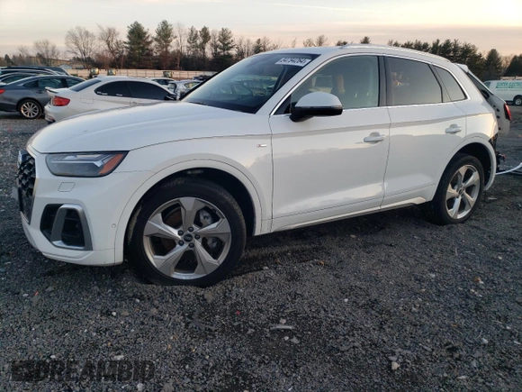2022 Audi Q5 S line Prestige with VIN WA1FAAFY6N2047503, listed as a Copart auction lot 84794264 with 17,646 mi miles and Salvage Title. Bid and sale history available at carsss.com. Image 1.