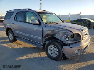 2001 Toyota Sequoia Limited with VIN 5TDBT48A41S001090, listed as a Copart auction lot 87897875 with 241,046 mi miles and Salvage Title. Bid and sale history available at carsss.com. Image 4.