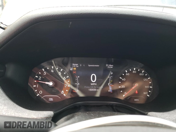 2022 Jeep Compass Latitude Lux with VIN 3C4NJDFB1NT191778, listed as a Copart auction lot 61020475 with 150,559 mi miles and Salvage title. Bid and sale history available at DreamBid. Image 9.
