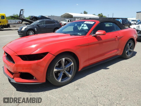 2015 Ford Mustang V6 with VIN 1FATP8EM9F5382940, listed as a Copart auction lot 56762445 with 47,155 mi miles and Salvage title. Bid and sale history available at DreamBid. Image 1.