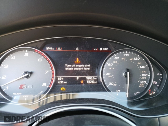 2018 Audi S6 Premium Plus z VIN WAUFFAFC4JN000827, wystawiony jako Copart lot #75673354 z przebiegiem 55 783 mil mil oraz Szkoda całkowita • Salvage title. Historia ofert i sprzedaży dostępna na DreamBid. Obrazek 9.