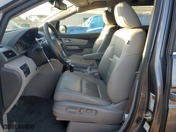 2015 Honda Odyssey EX-L with VIN 5FNRL5H68FB019071, listed as a Copart auction lot 50570245 with 153,630 mi miles and Salvage Title. Bid and sale history available at carsss.com. Image 7.