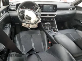 2021 Kia K5 GT-Line with VIN 5XXG64J28MG004337, listed as a Copart auction lot 45863295 with 77,897 mi miles and Salvage Title. Bid and sale history available at carsss.com. Image 8.
