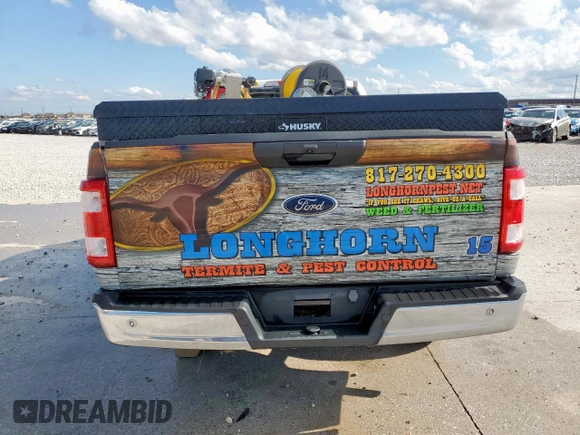2023 Ford F-150 XL with VIN 1FTMF1CB6PKE64993, listed as a Copart auction lot 56198495 with 41,376 mi miles and Salvage title. Bid and sale history available at DreamBid. Image 6.