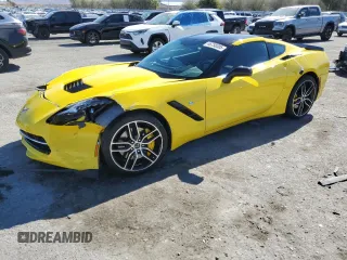 2016 Chevrolet Corvette Z51 3LT with VIN 1G1YL2D7XG5106944, listed as a Copart auction lot 46758305 with 24,802 mi miles and Salvage Title. Bid and sale history available at carsss.com. Image 1.