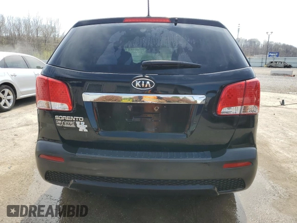 2012 Kia Sorento LX with VIN 5XYKT4A18CG232603, listed as a Copart auction lot 51419815 with 141,911 mi miles and Non Repairable. Bid and sale history available at carsss.com. Image 6.