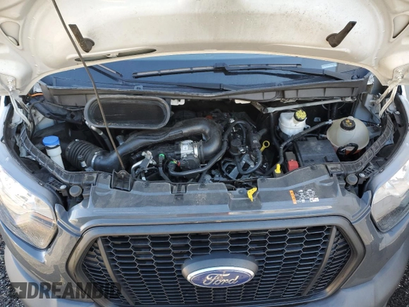 2021 Ford Transit Cargo with VIN 1FTBR1X81MKA08425, listed as a Copart auction lot 46747235 with 84,318 mi miles and Salvage Title. Bid and sale history available at DreamBid. Image 7.