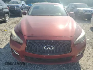 2015 Infiniti Q50 with VIN JN1BV7AP7FM340331, listed as a Copart auction lot 71218624 with 90,675 mi miles and Salvage title. Bid and sale history available at DreamBid. Image 5.
