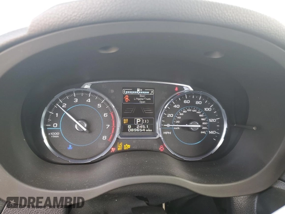 2017 Subaru Forester Touring with VIN JF2SJGWC2HH539654, listed as a Copart auction lot 88998765 with 89,654 mi miles and Salvage Title. Bid and sale history available at carsss.com. Image 9.