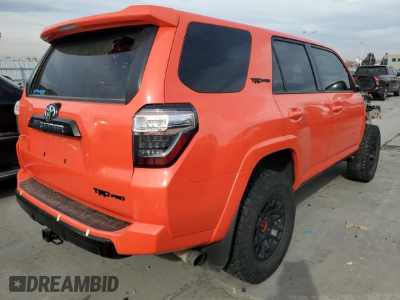 2023 Toyota 4Runner TRD Pro with VIN JTELU5JR4P6140079, listed as a Copart auction lot 42431125 with 22,979 mi miles and Salvage title. Bid and sale history available at DreamBid. Image 3.