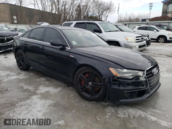 2012 Audi A6 Premium Plus with VIN WAUBGAFC0CN003769, listed as a Copart auction lot 45745935 with 194,353 mi miles and Non repairable. Bid and sale history available at DreamBid. Image 4.