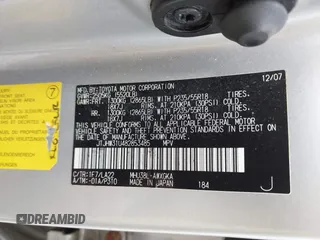 2008 Lexus RX 400h with VIN JTJHW31U482853485, listed as a IAAI auction lot 42145051 with 199,230 mi miles and . Bid and sale history available at DreamBid. Image 9.