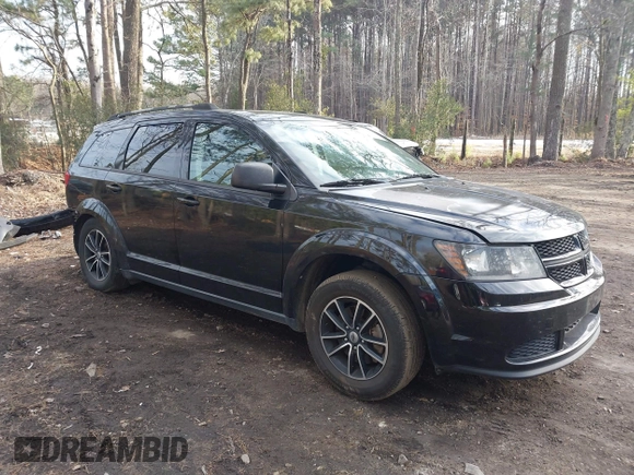 2018 Dodge Journey SE with VIN 3C4PDCAB3JT381836, listed as a IAAI auction lot 41351586 with 130,996 mi miles. Bid and sale history available at carsss.com. Image 1.