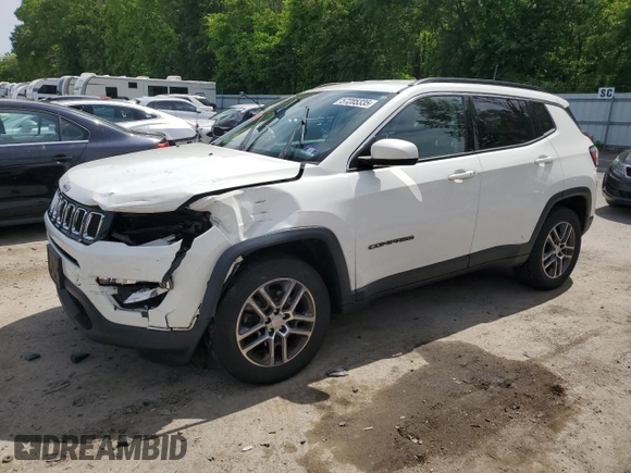 2017 Jeep Compass Latitude с VIN 3C4NJDBB1HT650656, выставлен на аукционе Copart как лот 57285335 с пробегом 60 254 миль миль и Списание • Salvage title. История ставок и продаж доступна на DreamBid. Изображение 1.