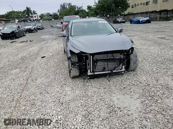 2023 Infiniti Q50 Luxe with VIN JN1EV7BP1PM510616, listed as a Copart auction lot 42381345 with 7,611 mi miles and Non Repairable. Bid and sale history available at DreamBid. Image 13.