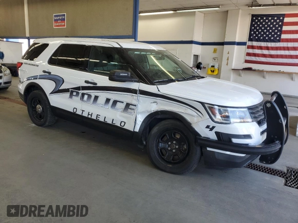 2018 Ford Police Interceptor Utility с VIN 1FM5K8AR3JGB34792, выставлен на аукционе Copart как лот 59201415 с пробегом 52 825 миль миль и Списание • Salvage title. История ставок и продаж доступна на DreamBid. Изображение 4.
