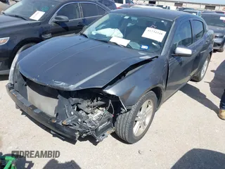 2012 Dodge Avenger SXT with VIN 1C3CDZCB9CN182697, listed as a IAAI auction lot 41734348 with 108,679 mi miles and . Bid and sale history available at DreamBid. Image 2.