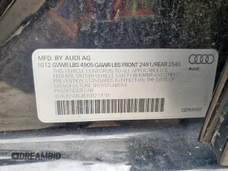 2013 Audi A4 Premium Plus with VIN WAUFFAFL8DN027310, listed as a Copart auction lot 57168905 with 122,176 mi miles and Salvage title. Bid and sale history available at DreamBid. Image 13.