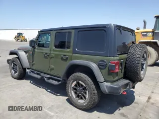 2021 Jeep Wrangler Unlimited Rubicon z VIN 1C4HJXFG6MW700458, wystawiony jako Copart lot #59791015 z przebiegiem 45 562 mil mil oraz Szkoda całkowita • Salvage title. Historia ofert i sprzedaży dostępna na DreamBid. Obrazek 2.